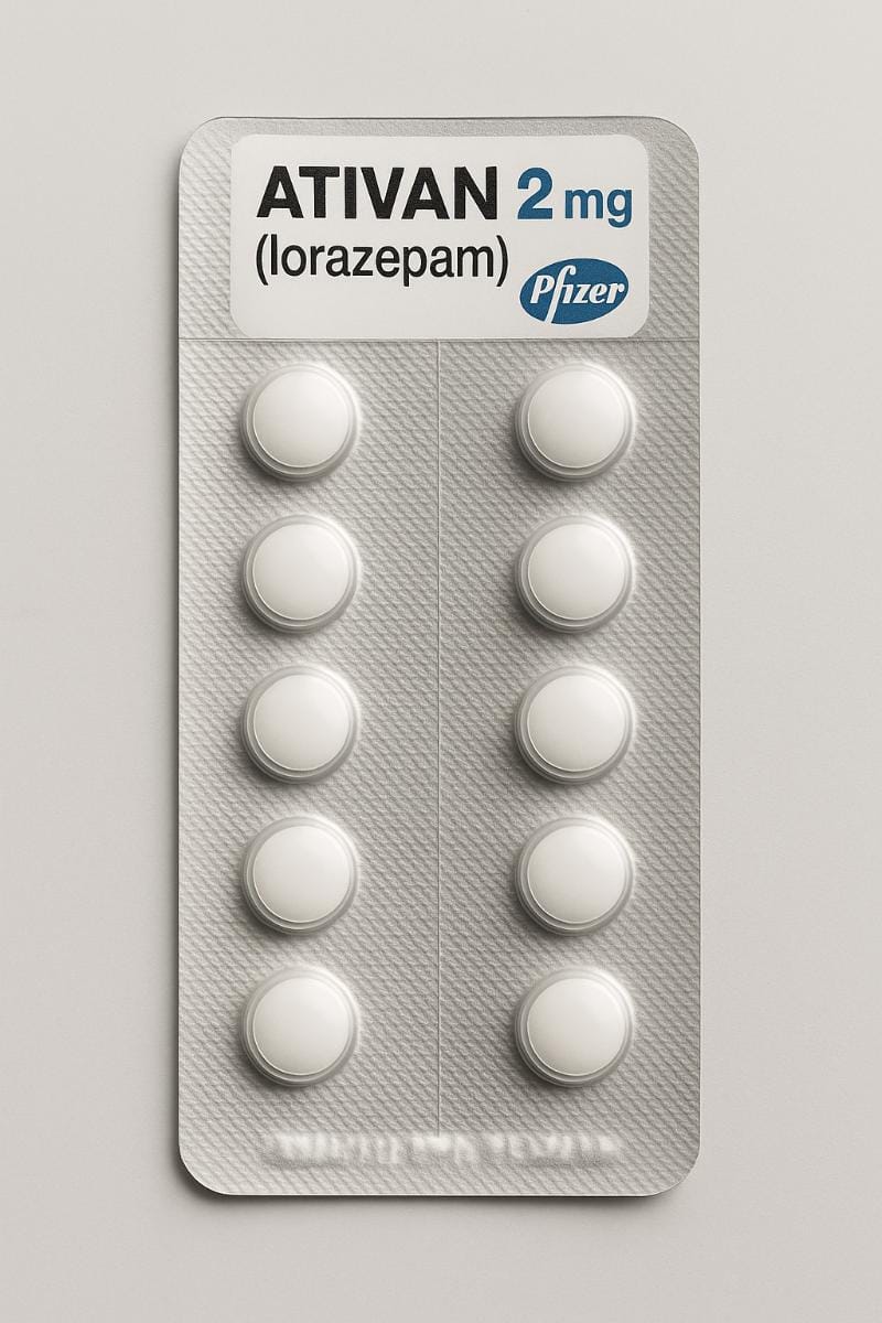 Buy Ativan Pfizer 2mg Lorazepam Online for Anxiety Relief