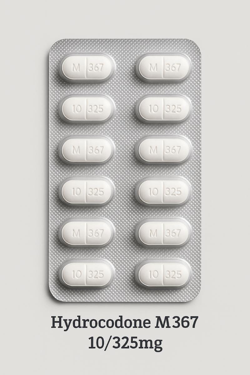 Buy Hydrocodone M367 10/325mg Online for Pain Relief USA