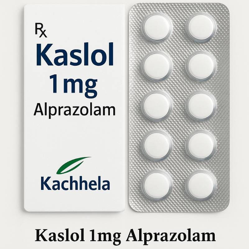 Buy Kaslol 1mg Alprazolam Online for Anxiety Relief USA