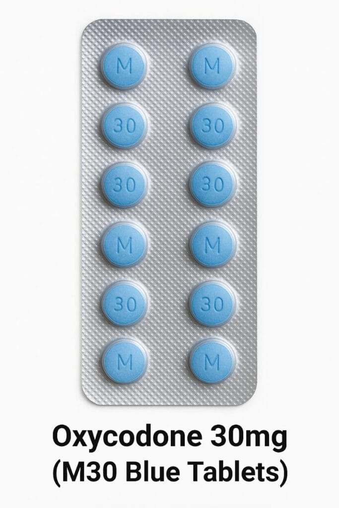 Buy Oxycodone 30mg M30 Blue Tablets Online in USA