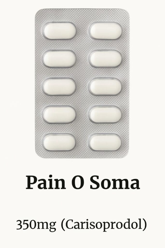 Buy Pain O Soma 350mg Online – Carisoprodol Muscle Relaxant