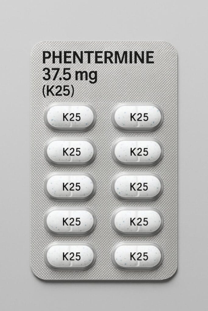 Buy Phentermine 37.5mg K25 Online for Weight Loss USA